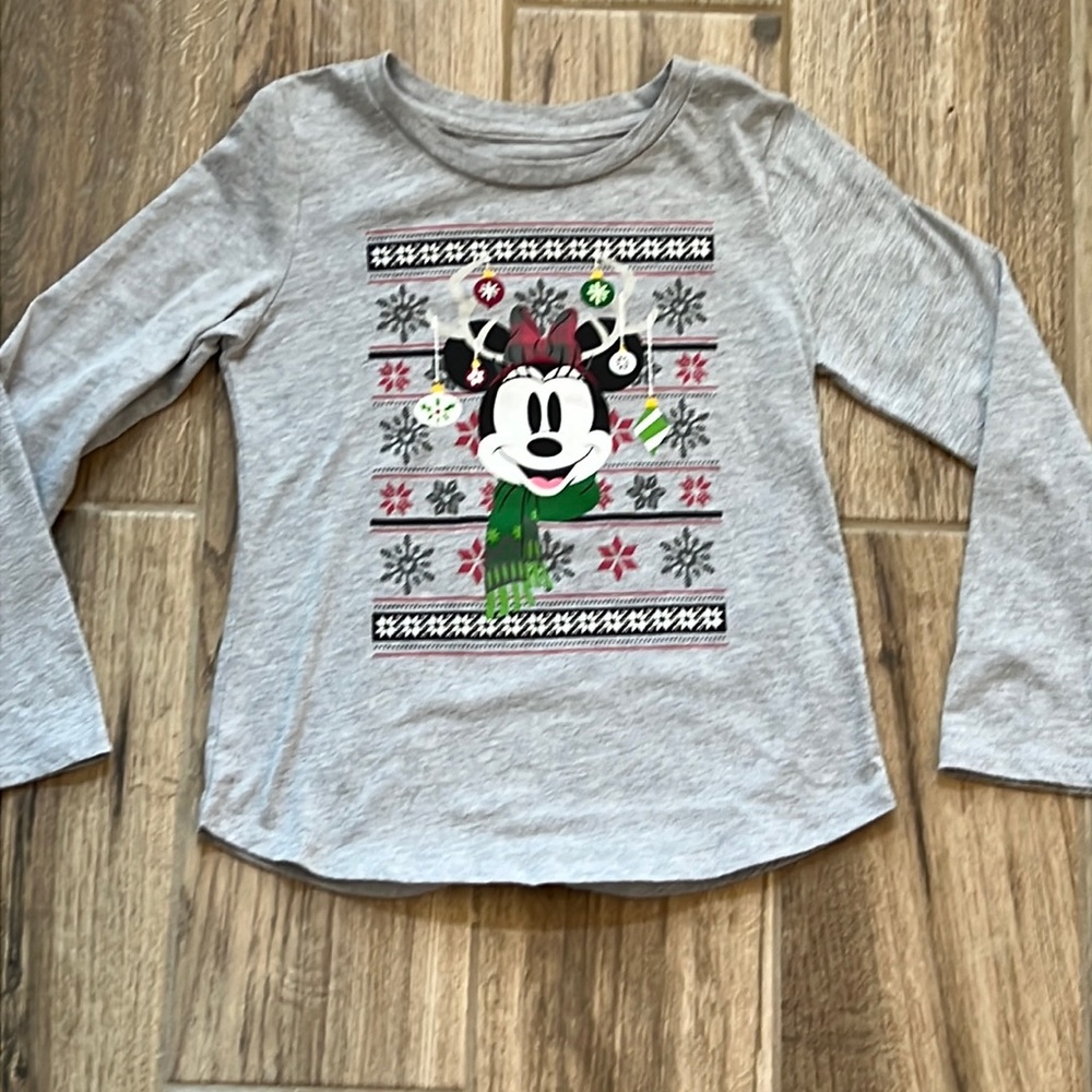 Minnie Mouse Holiday Top Size 6